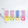 Vases High Quality Wedding Decoration Geometric Vase Living Room Colorful Wedding Tall Flower Vase Cylinder Iridescent Acrylic Vase 231116