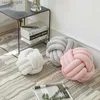 Cushion/Decorative Soft Knot Ball Round Throw Cushion Kids Home Decoration Plush Throw Handmade