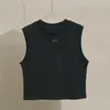 Designer King ärmlös tryckt Crop Top Vest Designer Anagram broderi Yoga Crewneck Suit Bra Vest Women Pure Vintage T-shirt Womens Top