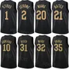 Imprimé Homme Enfants Basketball City Caris LeVert Jersey 3 Jarrett Allen 31 Isaac Okoro 35 Donovan Mitchell 45 Darius Garland 10 Evan Mobley 4 Déclaration Respirant Vente