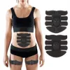 Slantbälte EMS Abdominal Arm Fitness Trainer Unisex Muscle Stimulator Lifting Body Massage Sticker med Controller Massager 230417