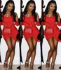 Sexy rotes durchsichtiges kurzes Spitzen-Abschlussballkleid 2024 Geburtstags-Cocktailparty-Kleider Korsett trägerlos asymmetrische Mini-Heimkehrkleider Robe de Soiree nach Maß
