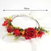 Headpieces Flower Wreath Floral Garland Headband Headpiece For Festival Wedding Po Shoot With Ribbon Artificial Jan88