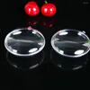 Party Decoration 10pcs Plastic Clear Flat Ball Christmas Ornament Wedding Box Xmas Hanging Candy Pendant Gift Year R4h4