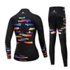 Cykeltröja set Team - Women Triathlon Suit Black Cycling Jersey Jumpsuit Maillot Cycling Clothing Set 20D Gel Pad 231116