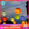 Strings LED 30cm LED Solar Solar Solfing Singing Light Light Outdoor impermeável Festival de férias de férias lanterna chinês Celebração Lâmpada Decoração de jardim P230414