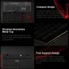 Klawiatury Redragon Sion K653 Pro RGB obsługa Bluetooth 5 0 bezprzewodowe USB 2 4G 3 Tryb Slim Mechanical Gaming Keyboard 94 Klawisze dla komputerów PC 231117