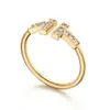 Women's Designer Gold Ring Ring 18K Gold Plated Women's Men's Wedding Ring Pearl Diamond Ring Silver Rose Gold Anniversary Christmas Gift