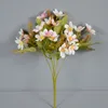 Nova chegada buquê de hortênsias aquáticas artificiais flores de seda artificial buquê de haste curta para decoração de casa de casamento