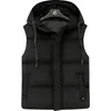 Hommes gilets marque gilet hommes automne chaud à capuche en coton gilet mâle décontracté sans manches vestes mince manteau homme 231116