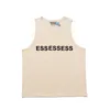 Erkekler Tasarımcı Ess T-Shirt Adam Tank Top Yaz Baskı Mektupları Gevşek Hip Hop Trend Stilist Tshirts 21