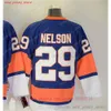 Film CCM Vintage Ice Hockey''nhl '' 31 Billy Smith Jerseys 29 Brock Nelson 32 Steve Thomas 91 John Tavares 16 Pat LaFontaine Men broderi Jersey