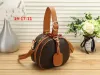 Luxur Designer Boite Chapeau Round Bag Cake Cowhide Crossbody Bag Nano Handväska Cluchs Women's Shoulder Bag 001