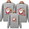 Family Matching Outfits Christmas Red Hoodies Top Children Parent Warm Indoor Outdoor Long Sleeve Sweater Cartoon Costume Family Member Matching Outfits 231117