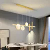 Lampadari Lampade a sospensione a LED nordiche per tavoli centrali del soggiorno Sala da pranzo Accessori per la cucina Lampadario Decorazione della casa Apparecchio per interni