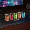 Desk tabellklockor Digital Nixie Tube Clock med RGB LED -glöd för spelskrivbordsdekoration. Lyxboxförpackning för presentidé. 231116