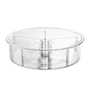 Storage Bags 360 Rotation Cabinet Organizer 12 Inch Spice Drink Cosmetic Rack Transparent Turntable Tray