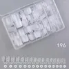 False Nails 600pcs/box Clear 15Sizes Extra Short Coffin Nail Tips Professional Duble-Sided Matte Full Cover Press On XS 15 Size