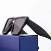 Дизайнер -модельер Lou Vut Luxury Sunglasses 2022 Новые женские квадратные живые солнцезащитные очки прямо