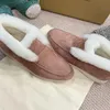 Winter Warm Men Women L&Piana Ankle Boots Fur Casual Open Walk Suede Leather Booties Sole Party Dress Comfort Couple Walking EU35-46