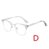 K25 Titaniumlegeringsglasögon, guldpläterade affärsögonbrynen, glasögonramar, ultralätt och elastisk, kan kopplas ihop med en myopia retro cross blommor punkstil