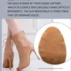 Dance Shoes Woman Beige Black Latin Dance Booties Women Open Toe Lace Up Stiletto Bootie For Girls Suede Sole High Heel Dance Boots Shoes 230418