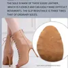 Dansschoenen vrouw beige zwarte latin dans laarsjes vrouwen open teen veterstiletto bootie voor meisjes suede sole hoge hiel dance laarzen schoenen 230418