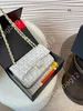 Mode klassieke veelzijdige schoudertas make -uptas ontwerper CF Bag Chain Channel Crossbody tas Dames Handtas Hoogwaardige wollen doek Luxe