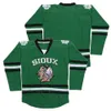 College Hockey North Dakota Fighting Sioux Jersey 9 Jonathan Toews 11 Zach Parise 7 TJ Oshie Ross the Rhea 3 ST Johns Shamrocks Green Black