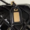 10A зеркало качество дизайнерское дизайнерское рюкзак Стиль модные сумки сияющая корова кожа AS3662 Бренд с двойным ремнем Алфавит буква C Золотая шармовая сумочка