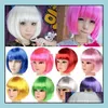 Party Decoration Halloween Wig Masquerade Supplies Send Send Bobo Headgear Short Hair Drop Delivery Home Garden Festive Event Dhhjx