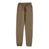 K38L 2023 Nya herr- och kvinnors byxor High Street -märke Essentialsweatpant Trendy säsong 8 Double Track Sports Casual Loose Drawstring Nylon Plus