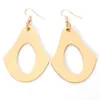 Boucles d'oreilles à tige Design Unique couleur dorée plaqué nickel/plomb/CA sans aluminium creux larme pendentif boucle d'oreille pour les femmes cadeau