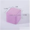 Present Wrap Veet Ring Box Jewelry Boxes Gifts Square Design Rings Display Show Case S Party Par Jewelys Packaging D Dhgarden Dhazt