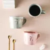 Kubki europejski marmurowa konsystencja phnom penh kubek ceramiczny biuro biurowe para kawy proste domowe picie