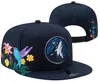 Minnesota''Timberwolves''Ball Caps Pet 2023-24 unisex mode katoen baseball cap snapback hoed mannen vrouwen zonnehoed borduurwerk lente zomer cap groothandel a1