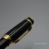 Luxe Boheemies Classical Fountain Pen Zwart -witte hars Diamant Inlay Clip Office Writing Ink Pens met Duitsland Serienummer