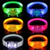 Party Favors Silicone Sound Controlled LED Light Bracelet Activated Glow Flash Bangle Wristband Gift Wedding Halloween Christmas 0418