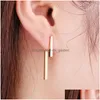 Dangle & Chandelier Fashion Simple T Bar Drop Earring For Women Geometric Ear Jacket Earrings Wedding Drop Delivery Jewelry E Dhgarden Ot5Wd