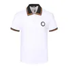 Tee Polo Homme Couleur Noir et Blanc Mode Casual Business Classique Tête Brodée Marque 100 coton Street Hip Hop Wear Palm Guillotine M-3XL V11