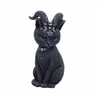 Estatua de gatito de jardín, figurita de gato mágico, artesanías de resina, decoraciones de animales, escultura de gato bruja, Pug, decoración del patio del hogar de Halloween