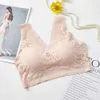 BRAS Sakinsiz Nefes alabilen artı 3xl dantel push bras için Seksi tel ücretsiz üst iç çamaşırı v yaka bralette alçak iç çamaşırı p230417