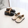 Flat Shoes Children Leather Infant Kids Baby Girls Casual Bowknot Single Princess Wedding Party Dancing Breathable