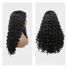 Perruques synthétiques 22 30 pouces de long perruque vague profonde cheveux pour les femmes noires résistant à la chaleur de l'eau naturelle 150 densité 230417