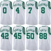 Maglie da basket stampate City Jayson Tatum 0 Al Horford 42 Derrick White 9 Payton Pritchard 11 Kristaps Porzingis 8 Jaylen Brown 7 Nome personalizzato Numero Uomo Donna