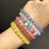 Doğal taş pembe beyaz aytaşı kedi göz boncukları mücevher yapmak için pürüzsüz gevşek aralayıcı boncuklar opal diy cazibe bilezikler kolye moda mücevher beads