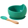 Bowls Feeding Bowl Silicone Unbreakable Kids Dish Anti-crack Dining Plate Non-slip Elastic Infant Tableware Suction