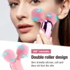 Ansiktsvårdsenheter Electric Clean Massager V Shape Lifter Slimming Cleaner Skin Drawing Roller Wrinkle Remover Beauty Tool 231113