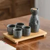 Японская печь для косточковой посуды на компонент с керамической бутылкой графин 4 выстрела бамбуковые бокалы для ресторана Sushi для Sushi