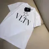 Designer Valentine T-shirt Warren VT Tino Étoile à cinq points Lettre de mode T-shirt imprimé à manches courtes Couple Style lâche Valantino
